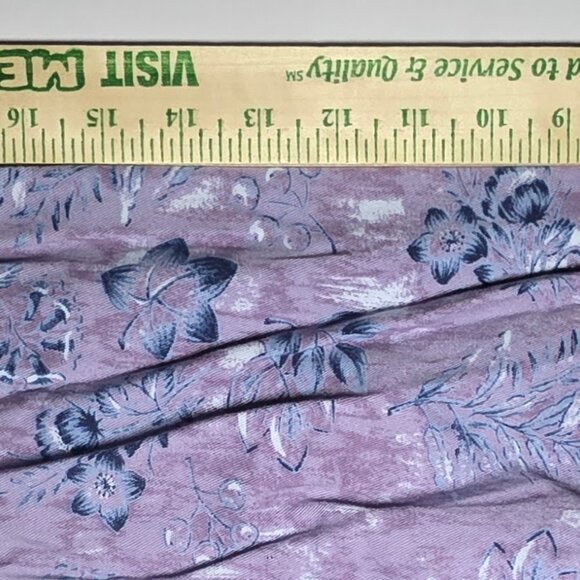 Christopher Banks Womens Purple Blue Floral Long Sleeve Button Up Blouse Size XL - Picture 6 of 13